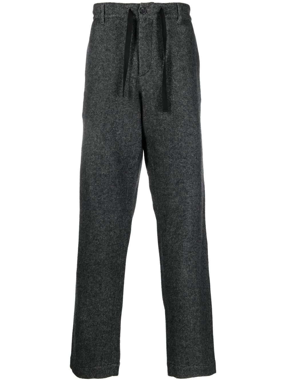 front tie-fastening detail trousers - 1