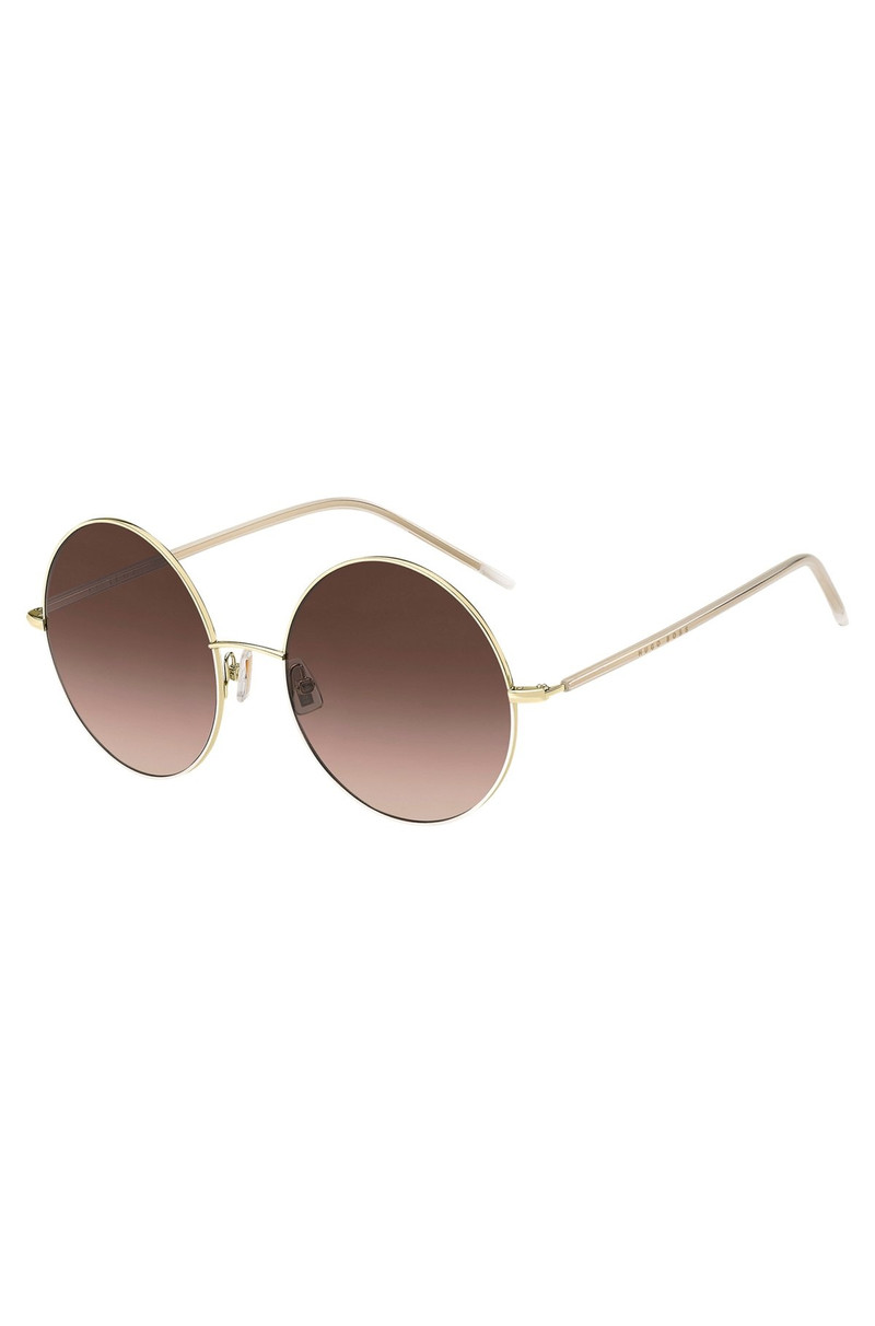 ROUND SUNGLASSES IN GOLD-TONE TITANIUM 1