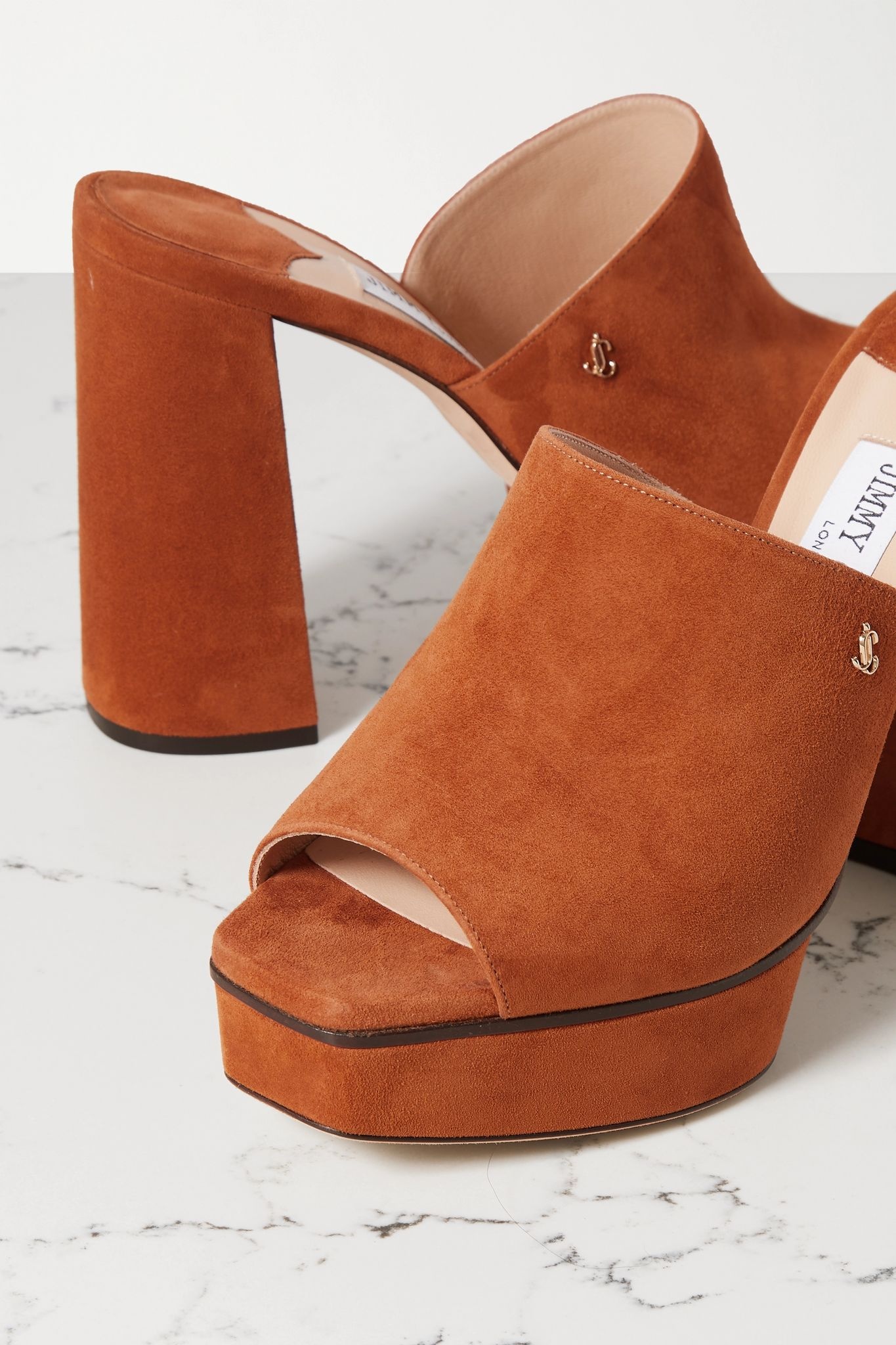 Bethen 115 suede platform mules - 4