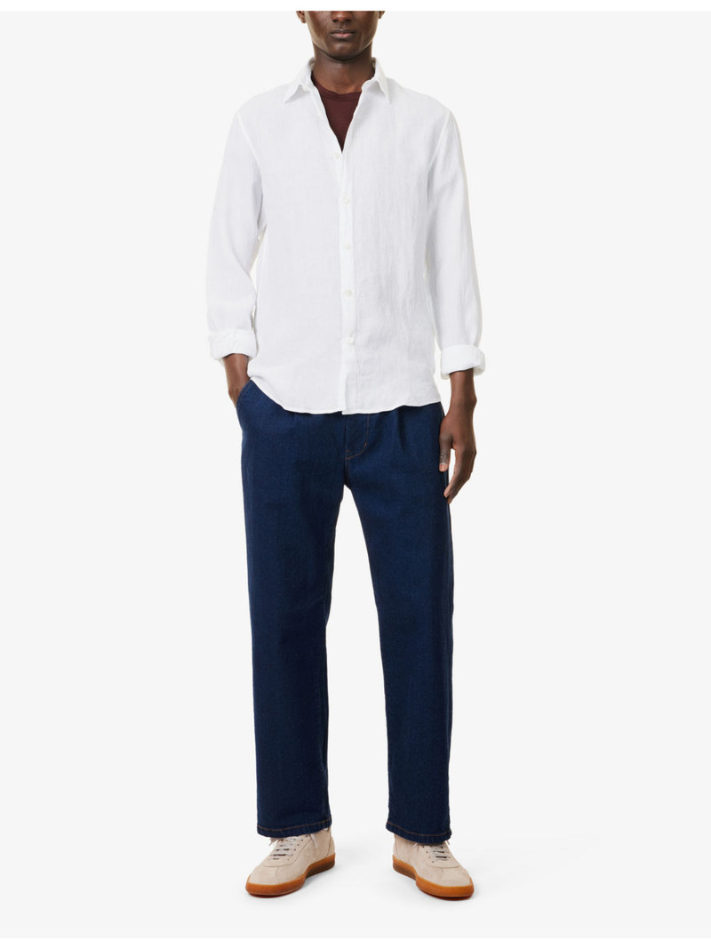Sunspel Spread-Collar Long-Sleeve Linen Shirt outlook