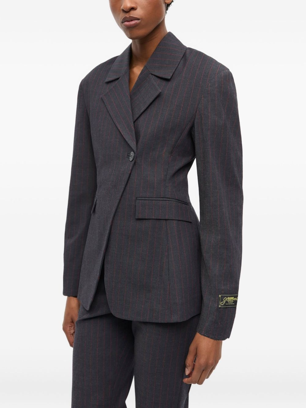 off-centre blazer - 3