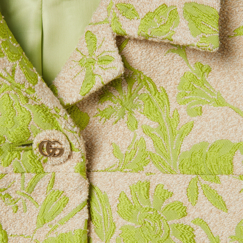 Flora cotton bouclé jacquard jacket 6