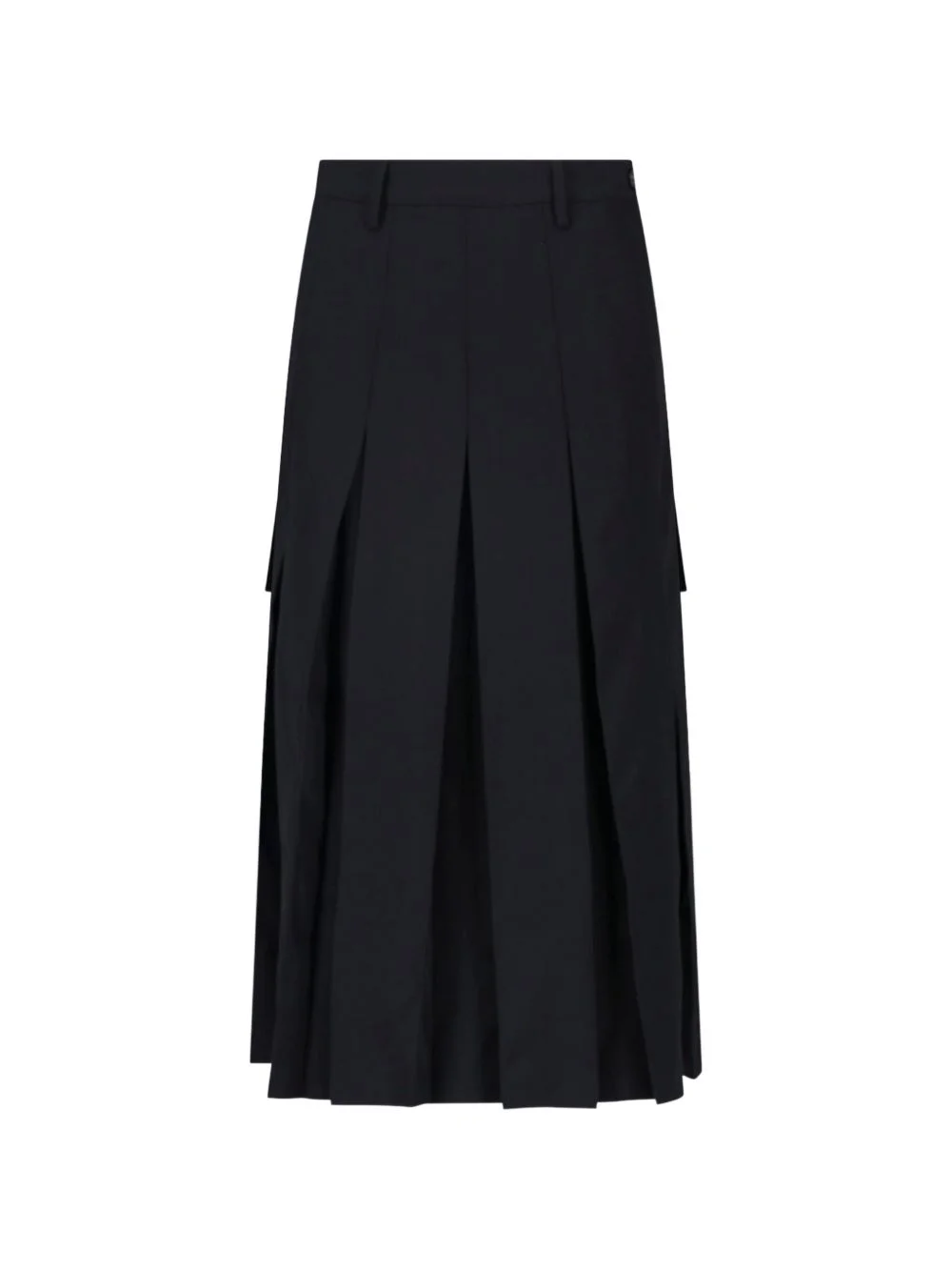 pleated midi skirt - 1