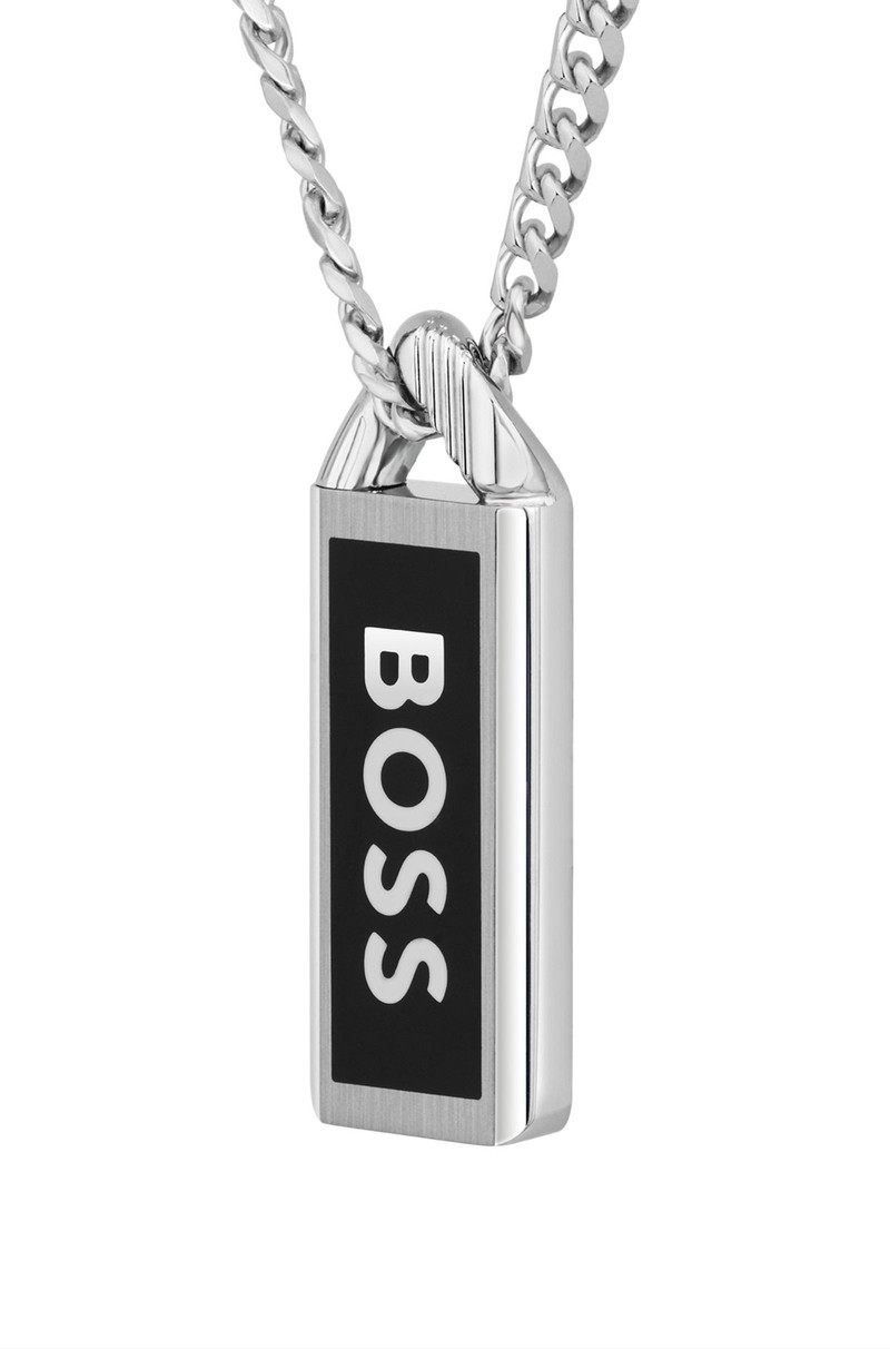 BOSS NECKLACE WITH LOGO PLATE outlook