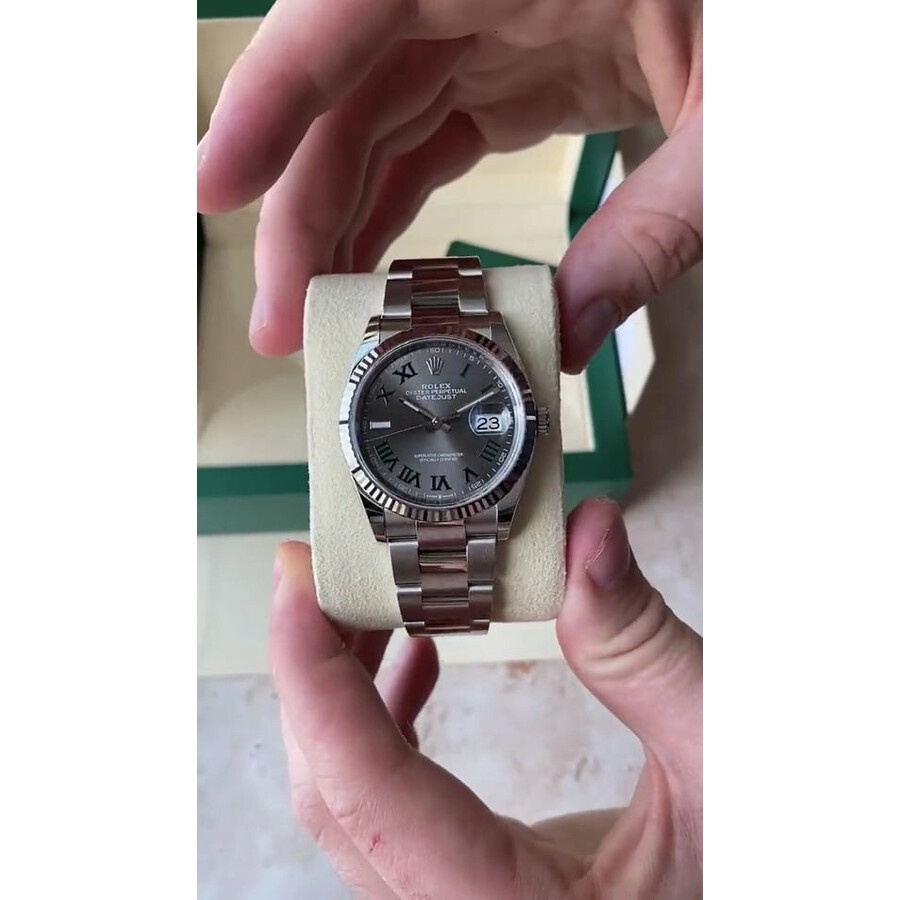 Rolex Datejust 41 Slate Dial Automatic Men's Steel and White Gold Jubilee Watch 126334GYRO - 5