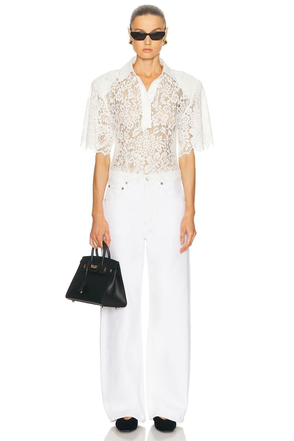 The Lace Shirt With Shoulder Pad - 4
