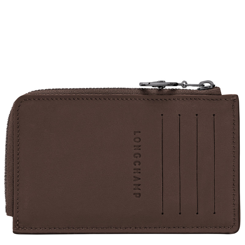 Longchamp Le Pliage Xtra Card holder Mocha - Leather outlook