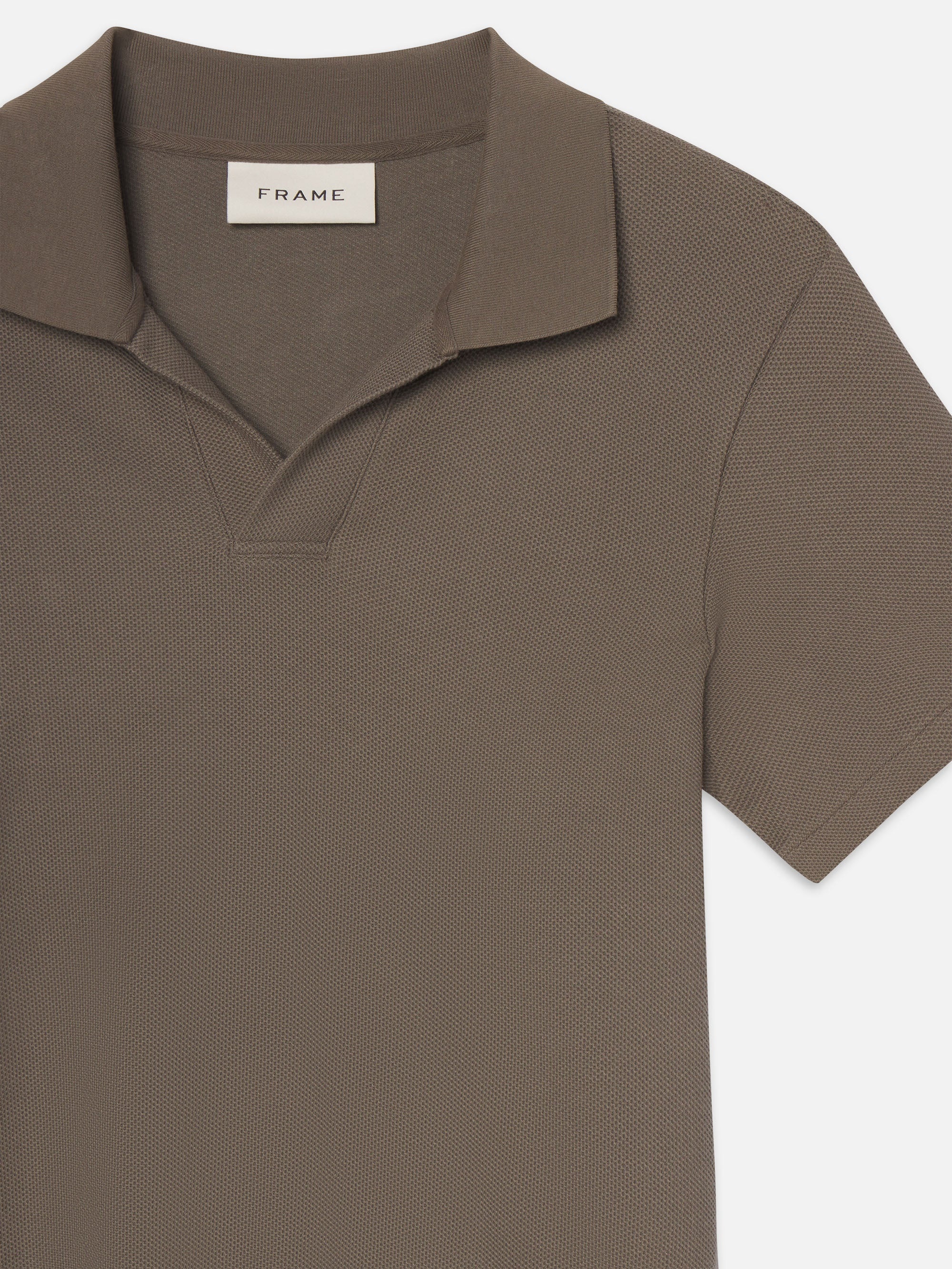 Jacquard Polo in Dark Sage - 3