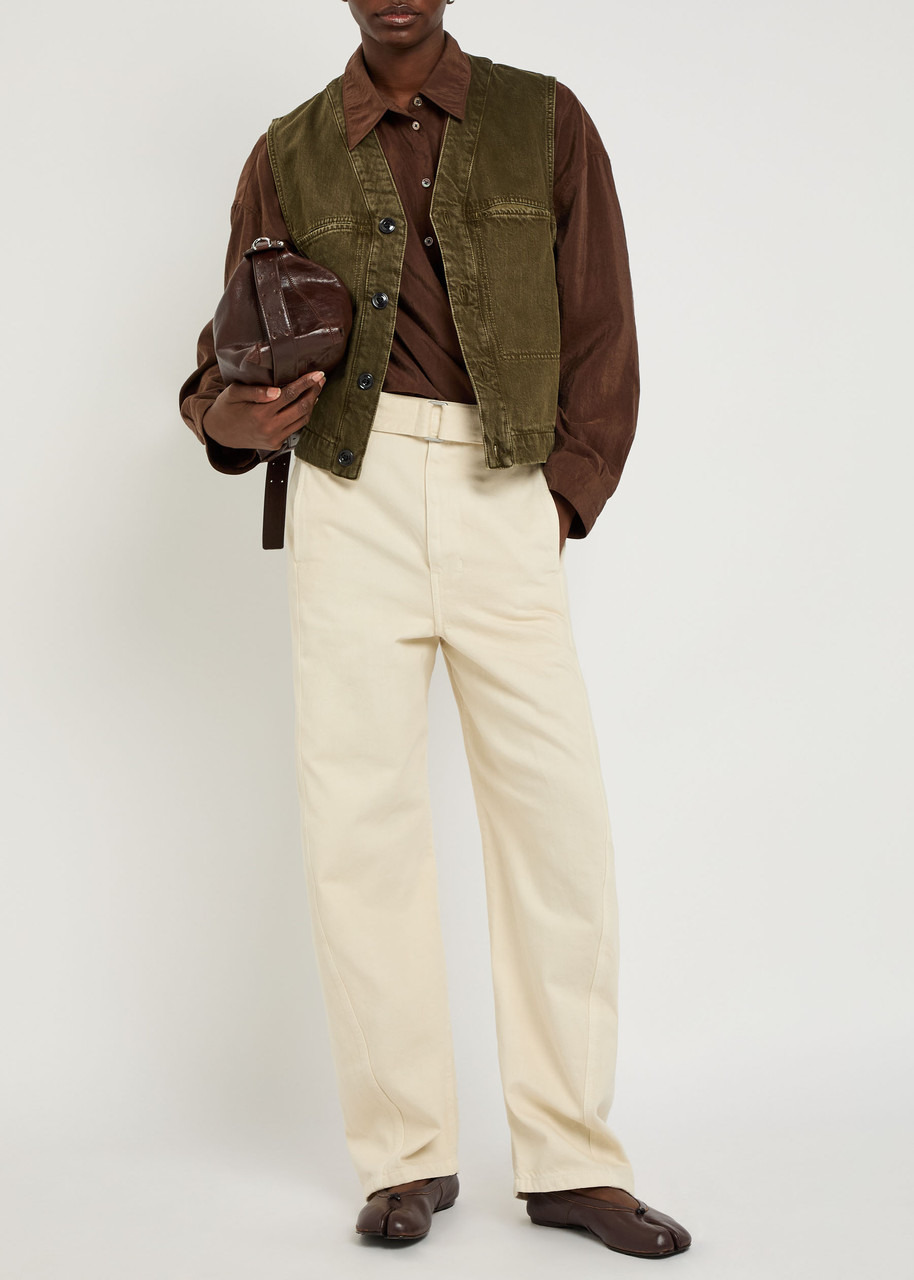 Lemaire Panelled Denim Gilet - 4