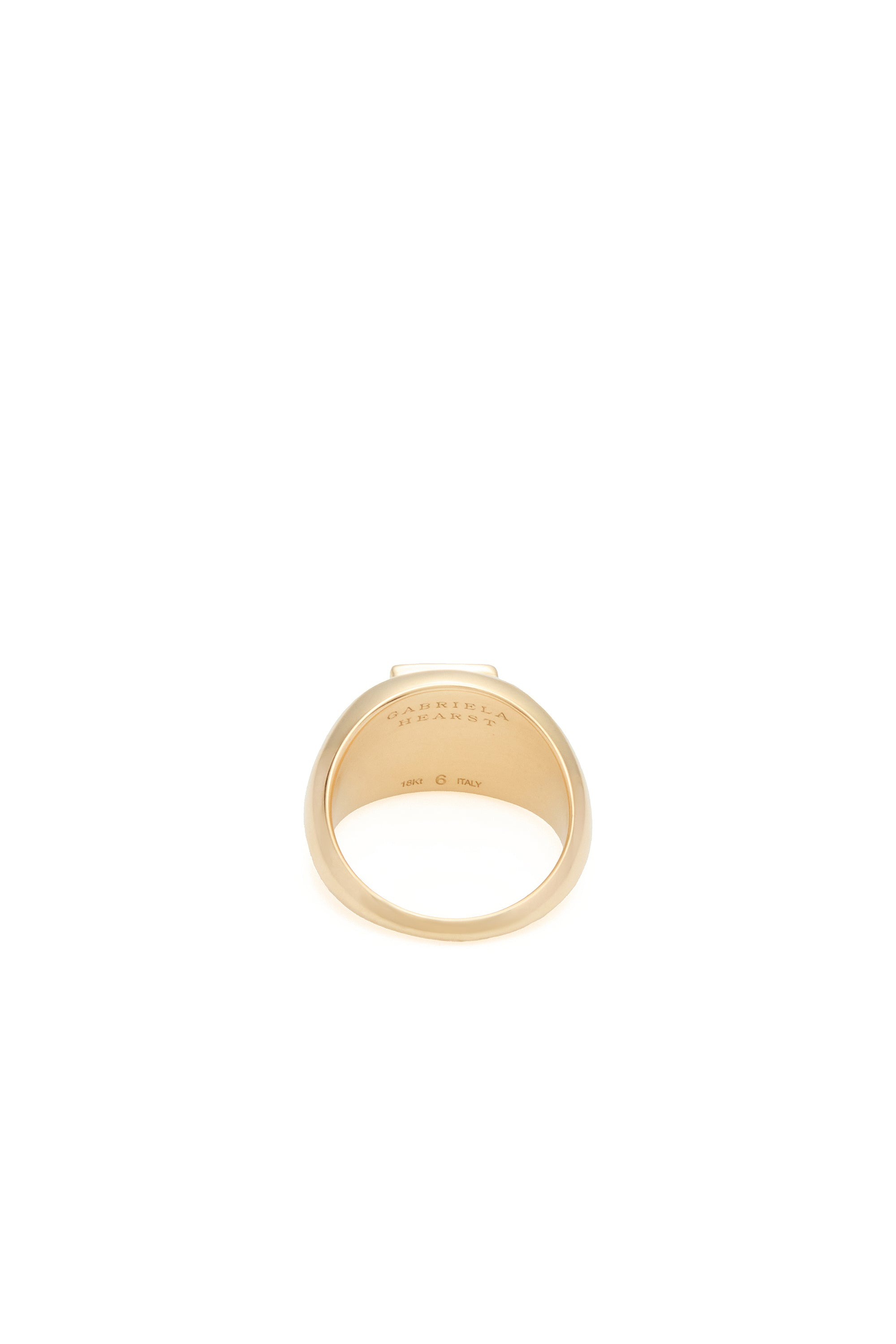 Medium Ring in 18K Yellow Gold & Tiger's Eye - 4