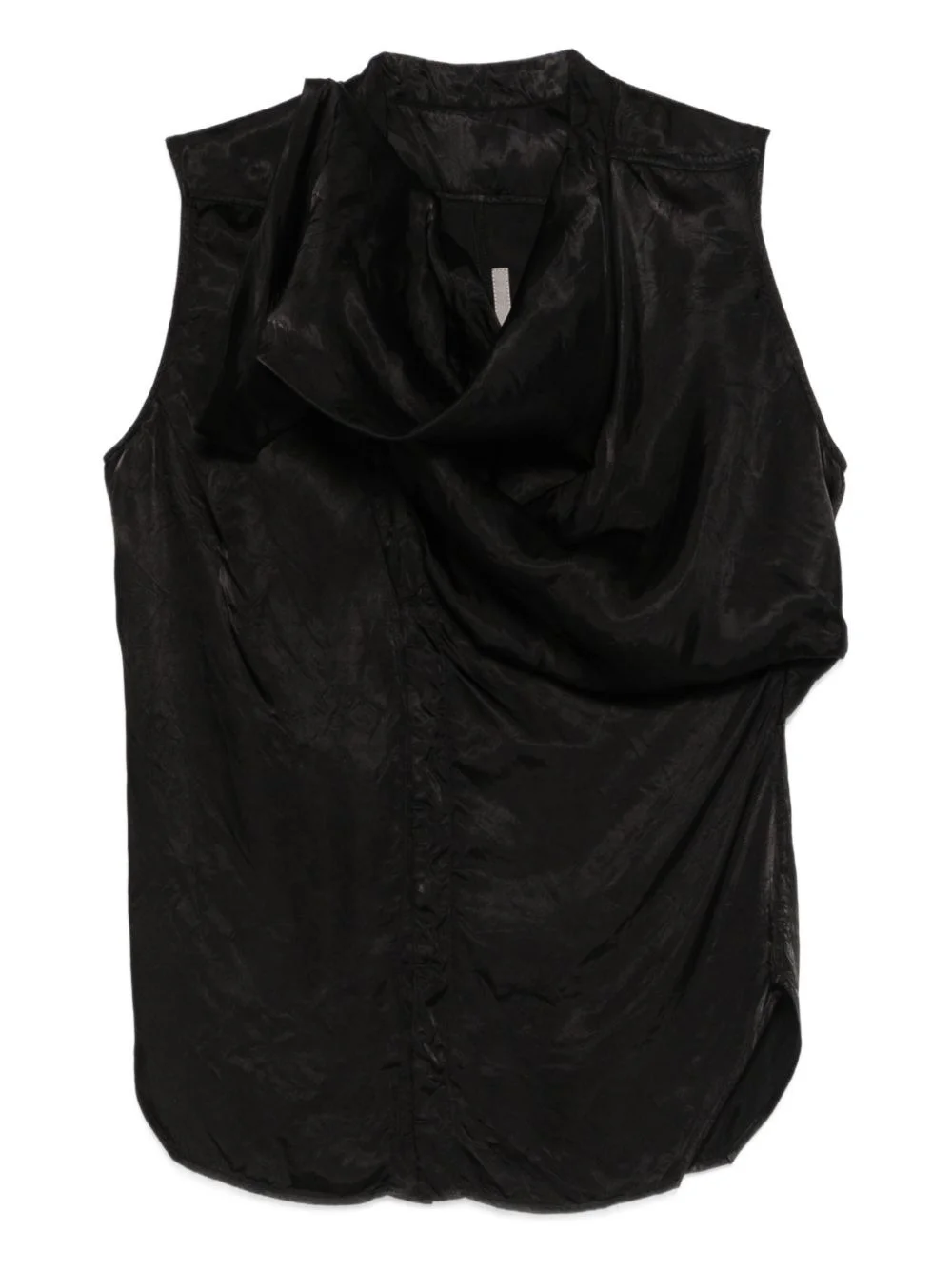 draped sleeveless top - 1