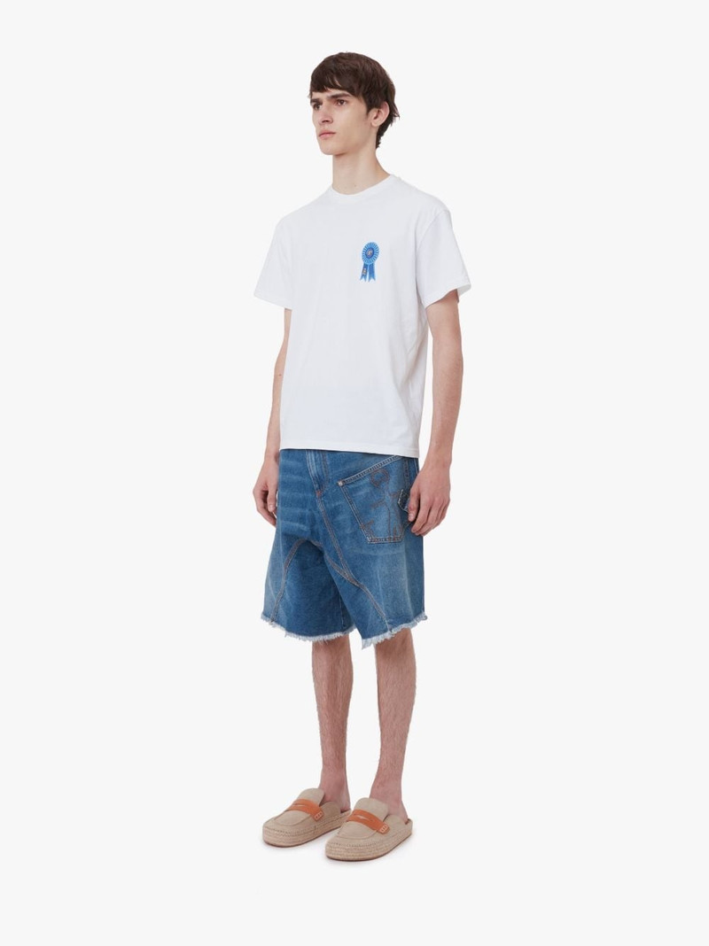 ROSETTE PATCH BACK PRINT T-SHIRT 4