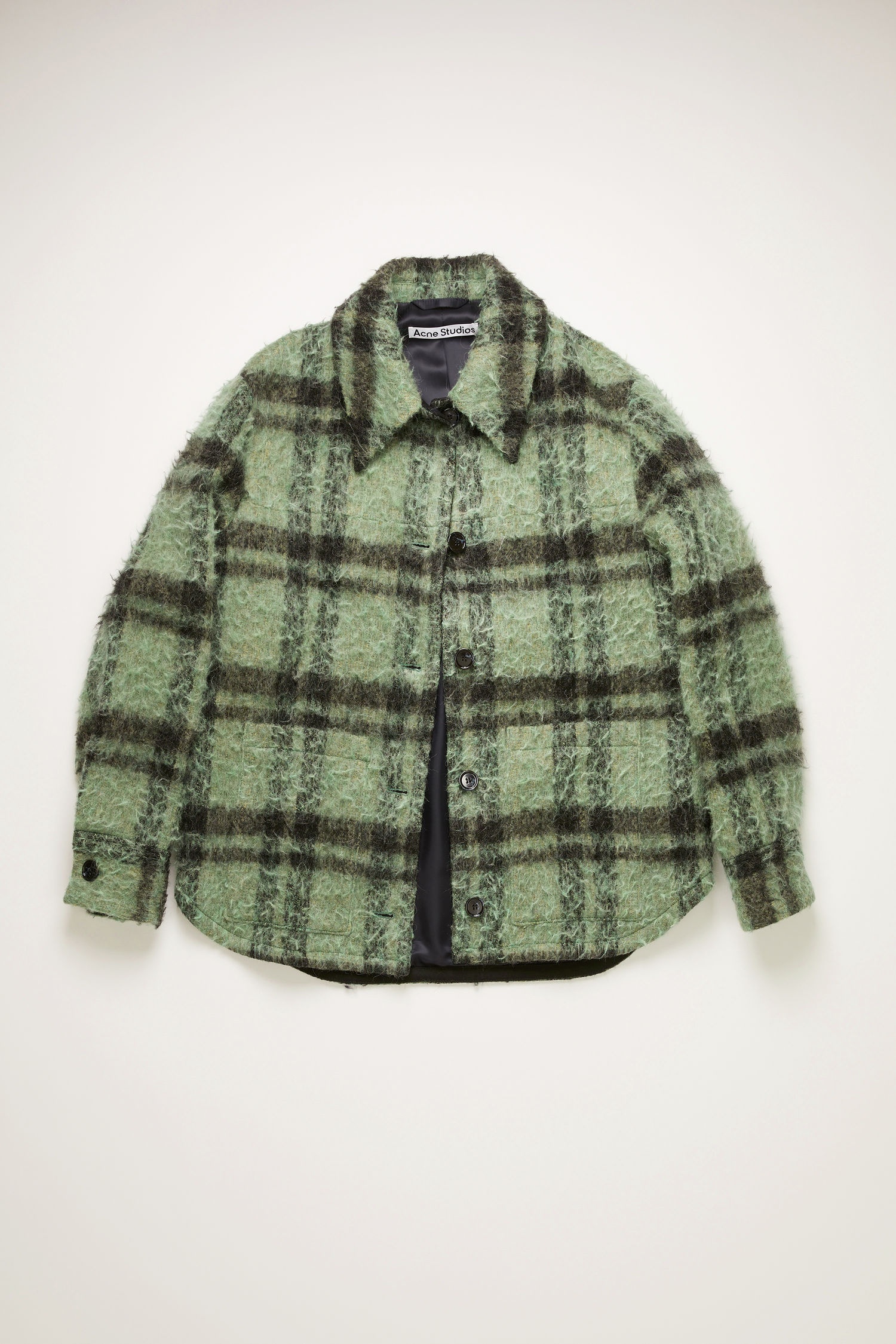 Checked overshirt green/black - 1