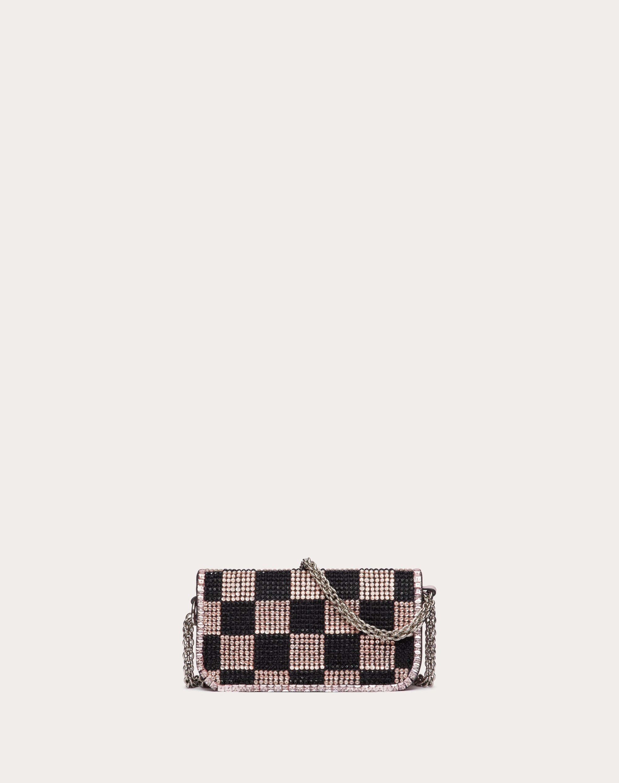 SMALL LOCÒ SHOULDER BAG WITH CHESS EMBROIDERY - 4