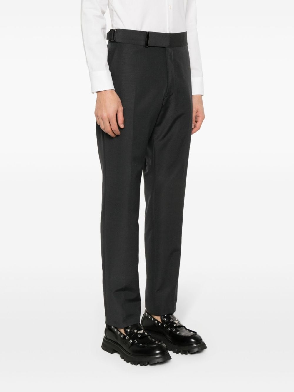 belted tailored trousers - 3