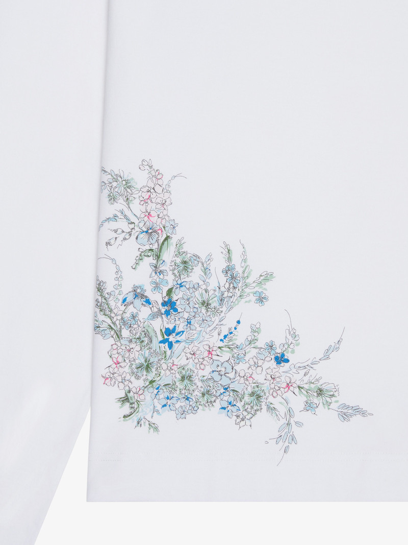 BOXY FIT T-SHIRT IN COTTON GIVENCHY FLOWERS 5