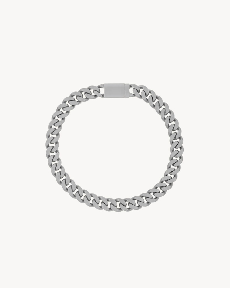 SAINT LAURENT METAL CURB CHAIN NECKLACE outlook