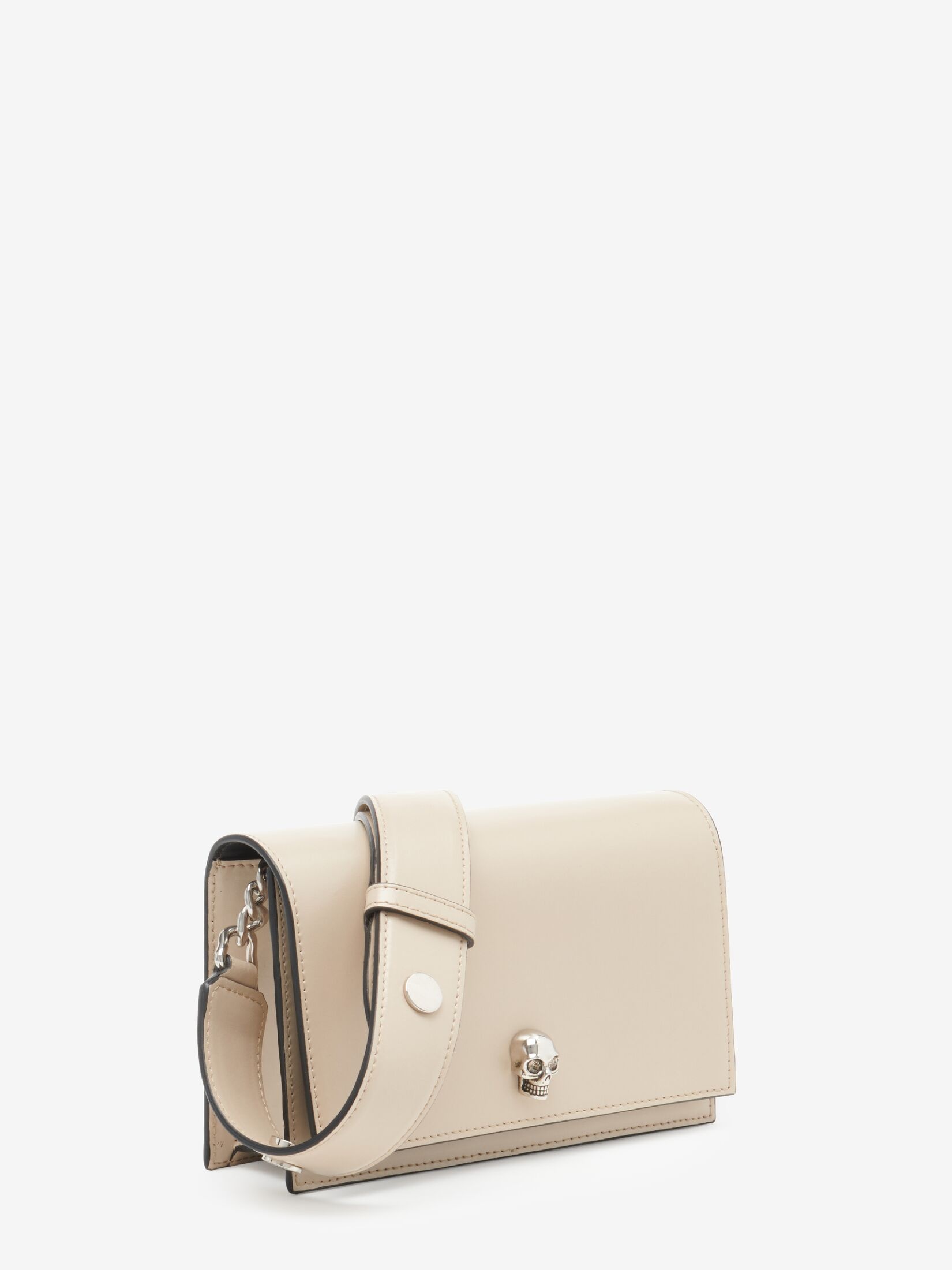 Women's The Biker Small Skull Bag in Camel - 2