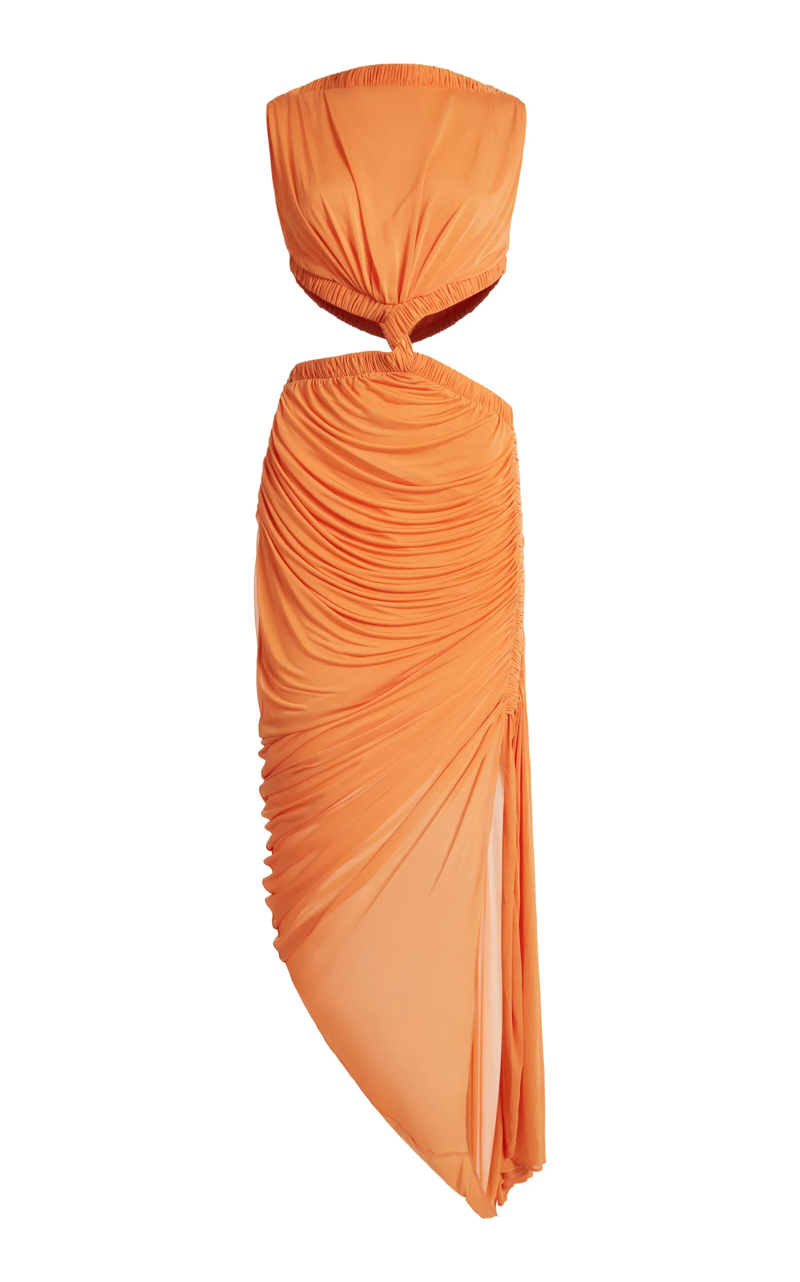 Theia Separation Slit Dress orange - 1