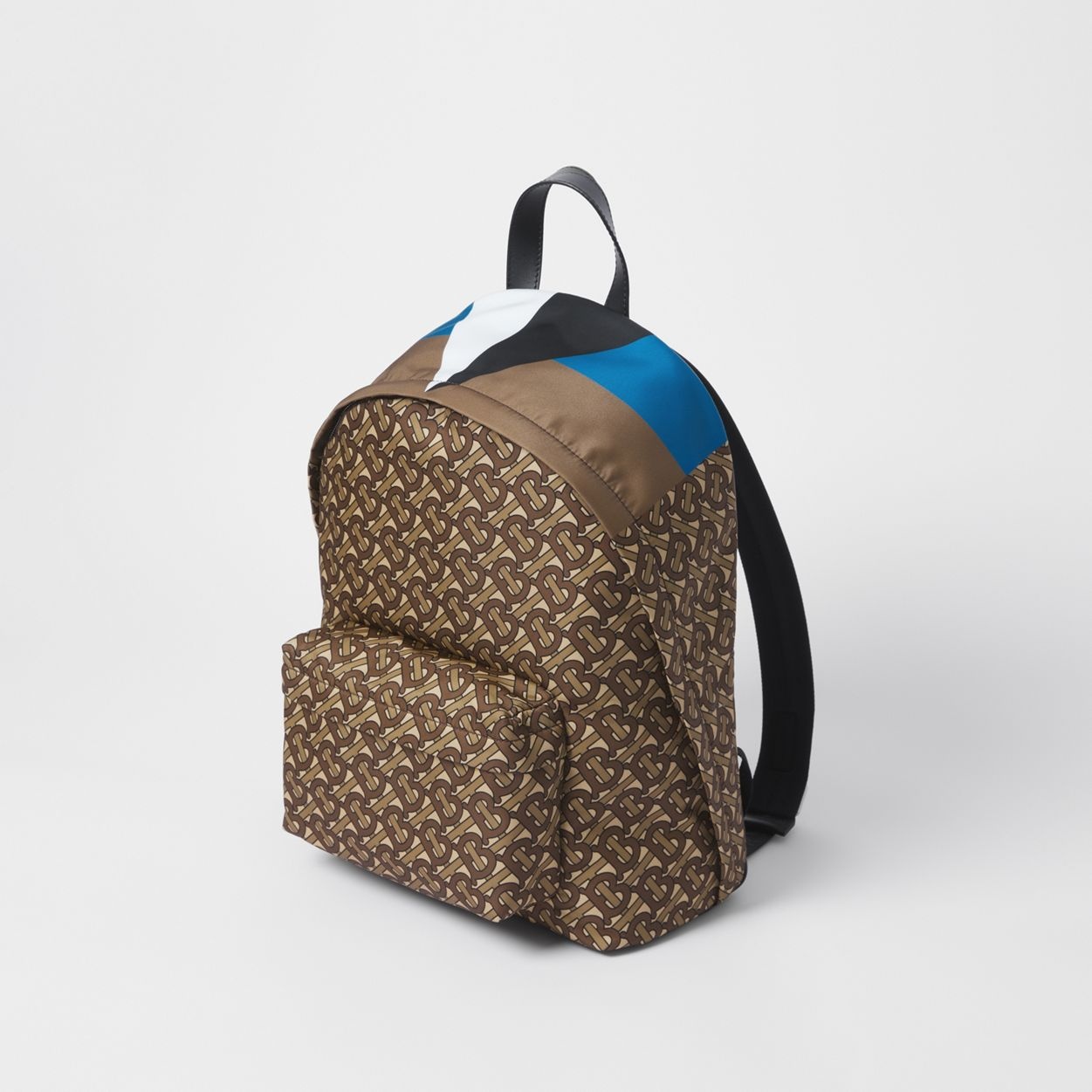 Monogram and Geometric Print Nylon Backpack - 4