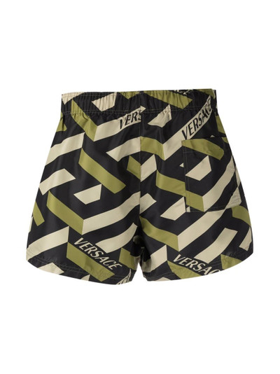 VERSACE graphic-print swim shorts outlook