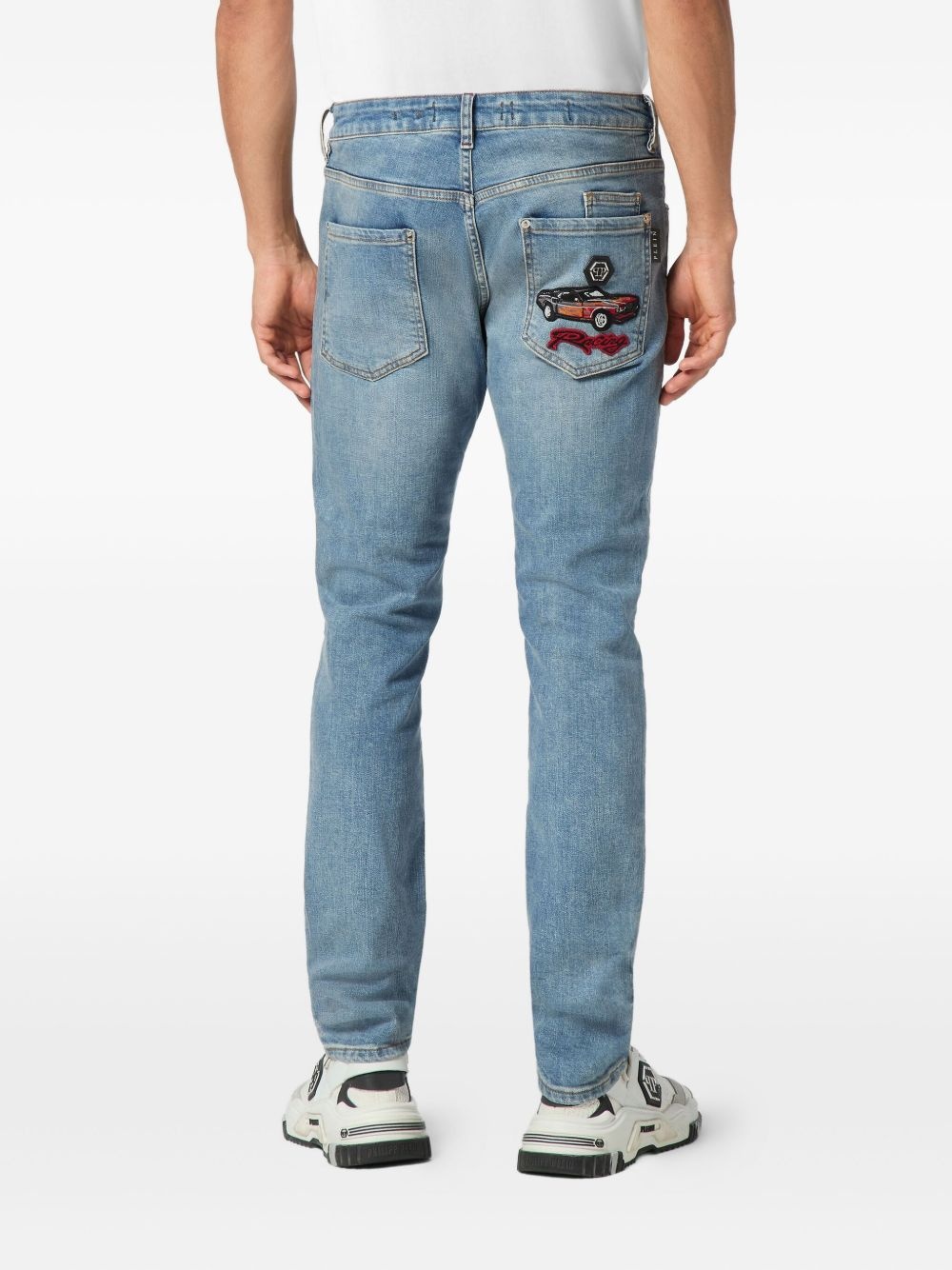 logo-patch jeans - 3