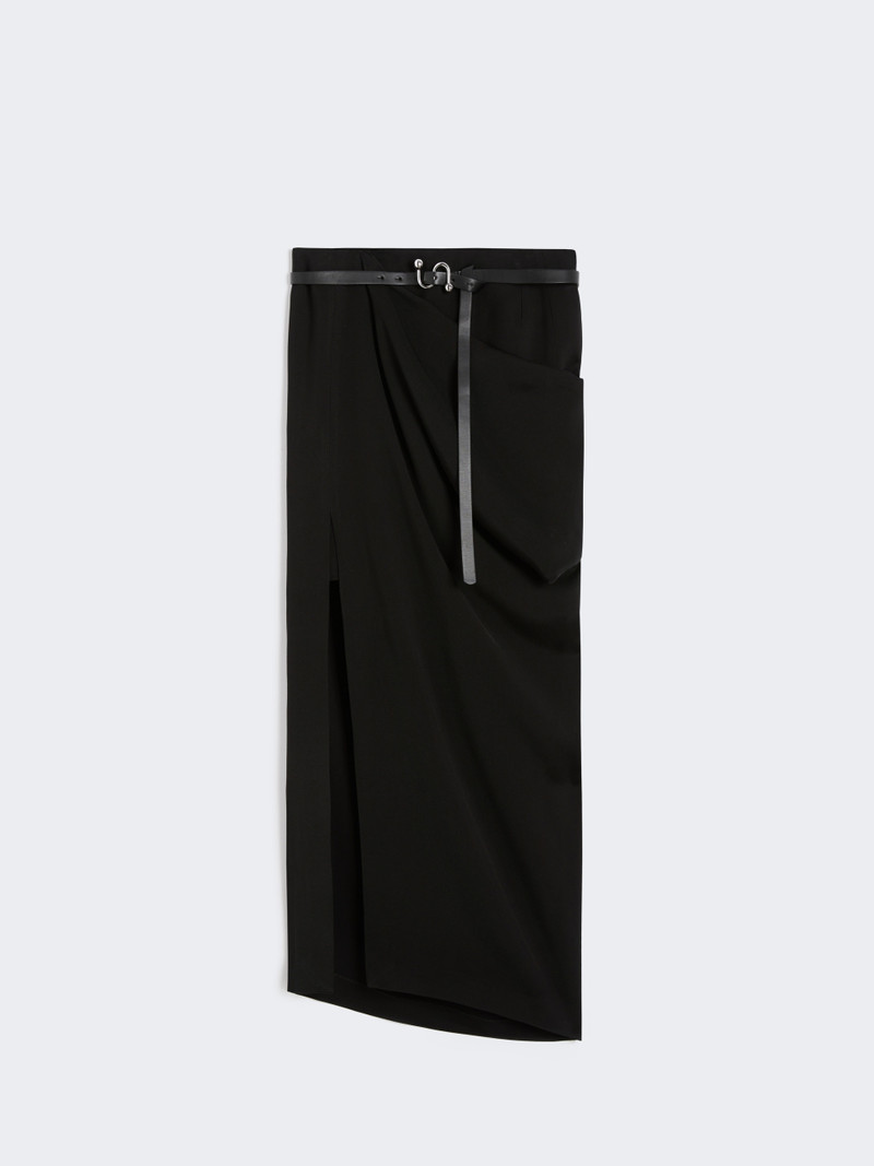 PONTIDA Asymmetric skirt with draping 1