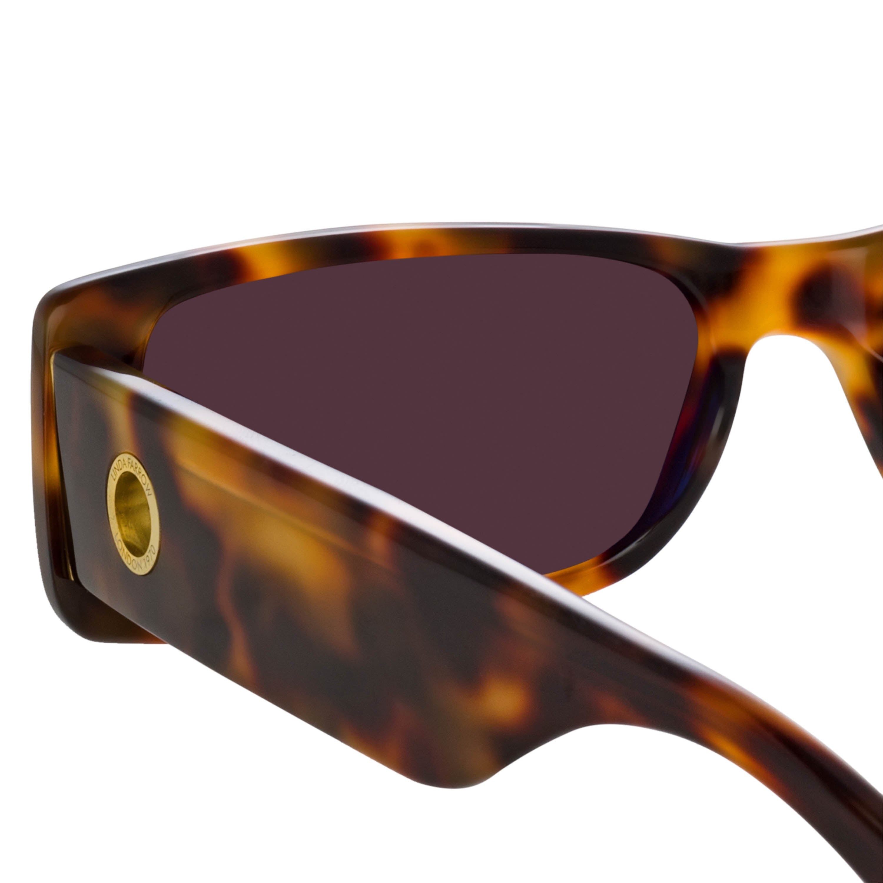 DANIA RECTANGULAR SUNGLASSES IN TORTOISESHELL - 5