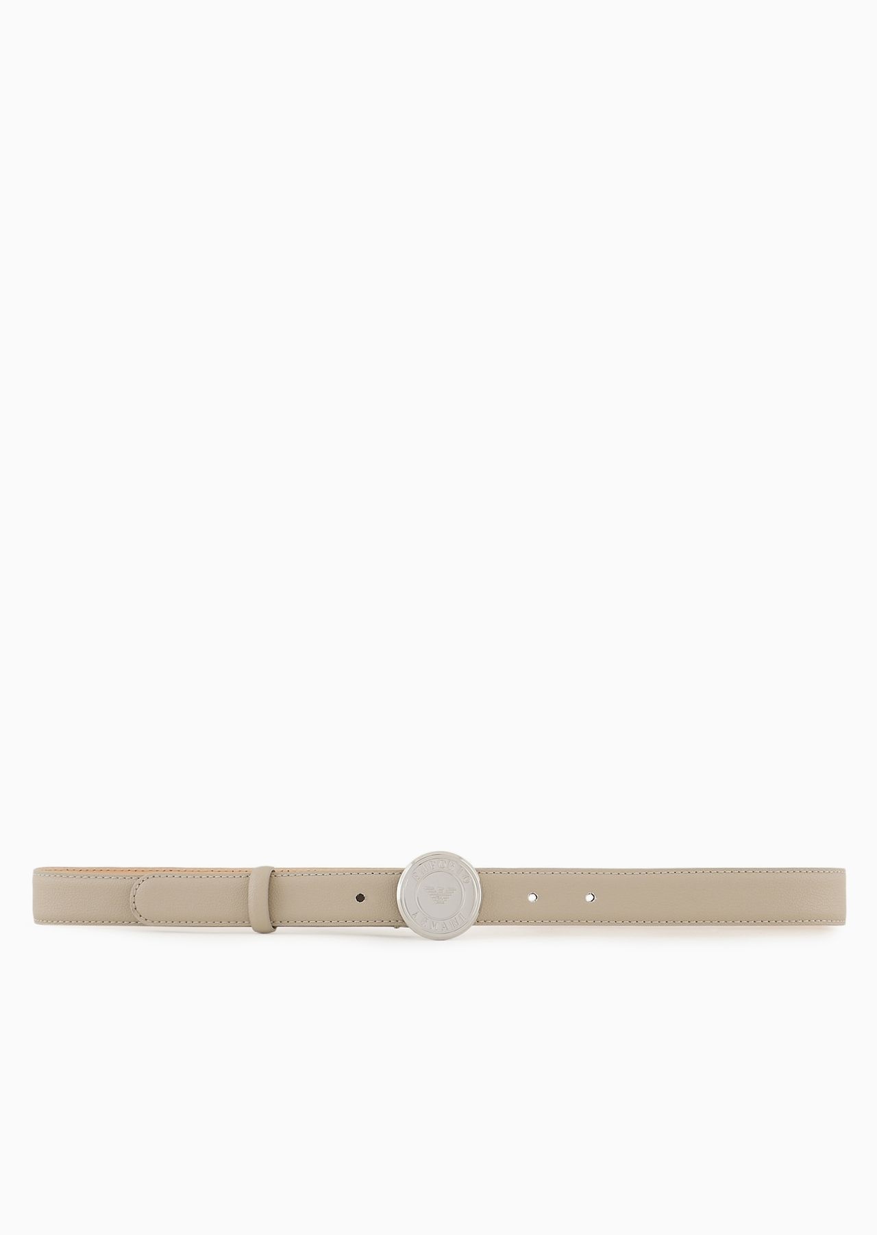 ASV full-grain regenerated leather belt with medallion buckle - 3
