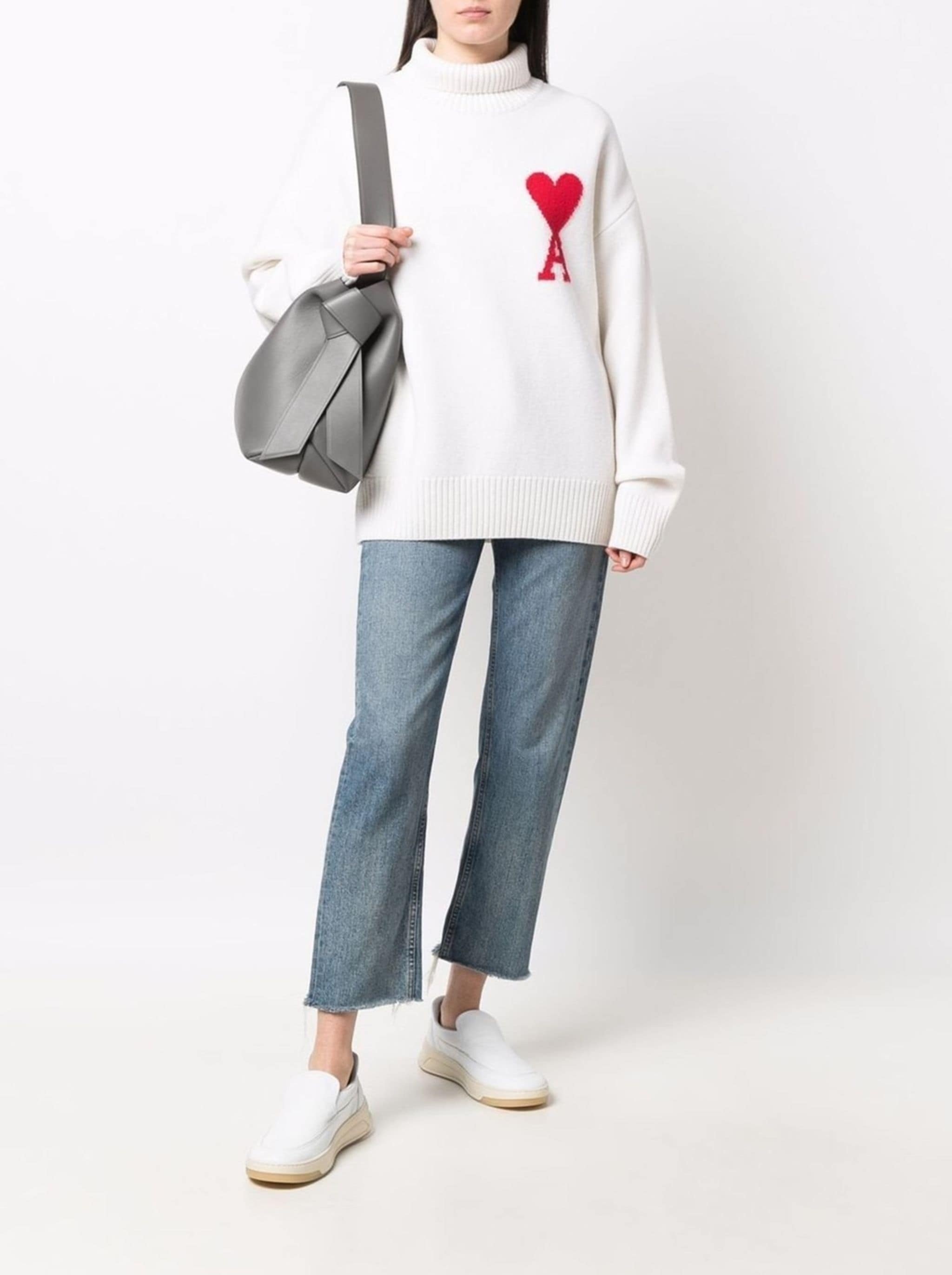 Ami De Coeur roll-neck wool jumper - 3