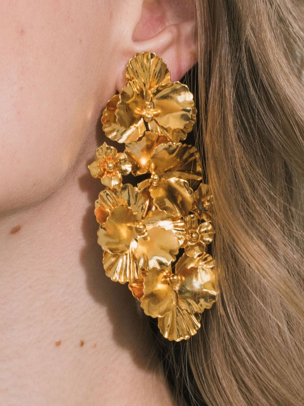 Panola flower-cluster earrings - 2