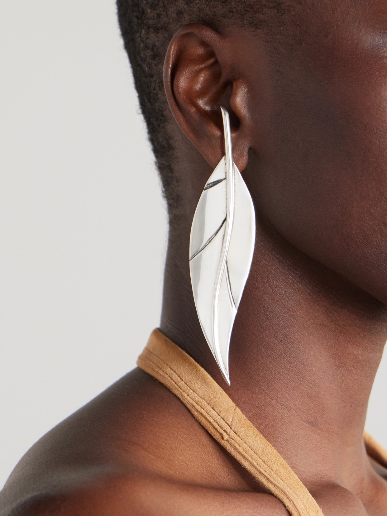 Leaf Silver Earrings - 2