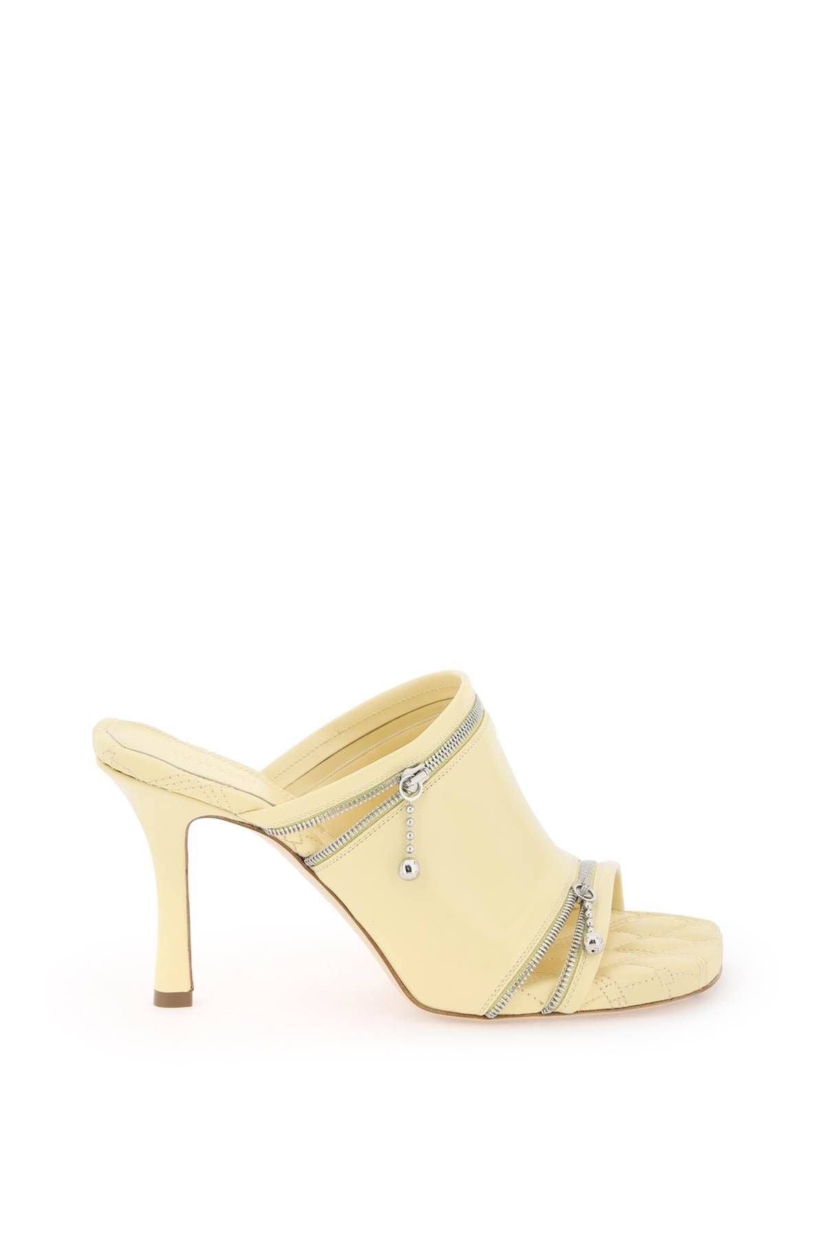 バーバリー GLOSSY LEATHER PEEP MULES レザーピープサンダル Burberry GLOSSY LEATHER PEEP MULES | netdressed | REVERSIBLE