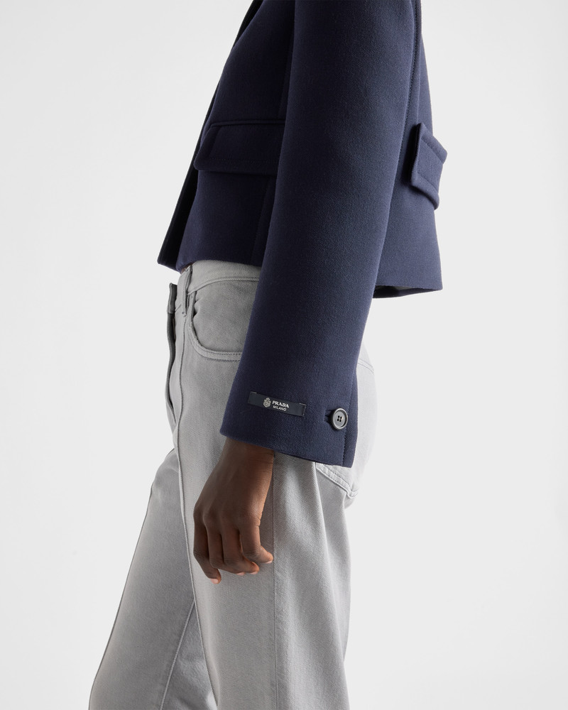 Single-breasted natté fabric jacket 4