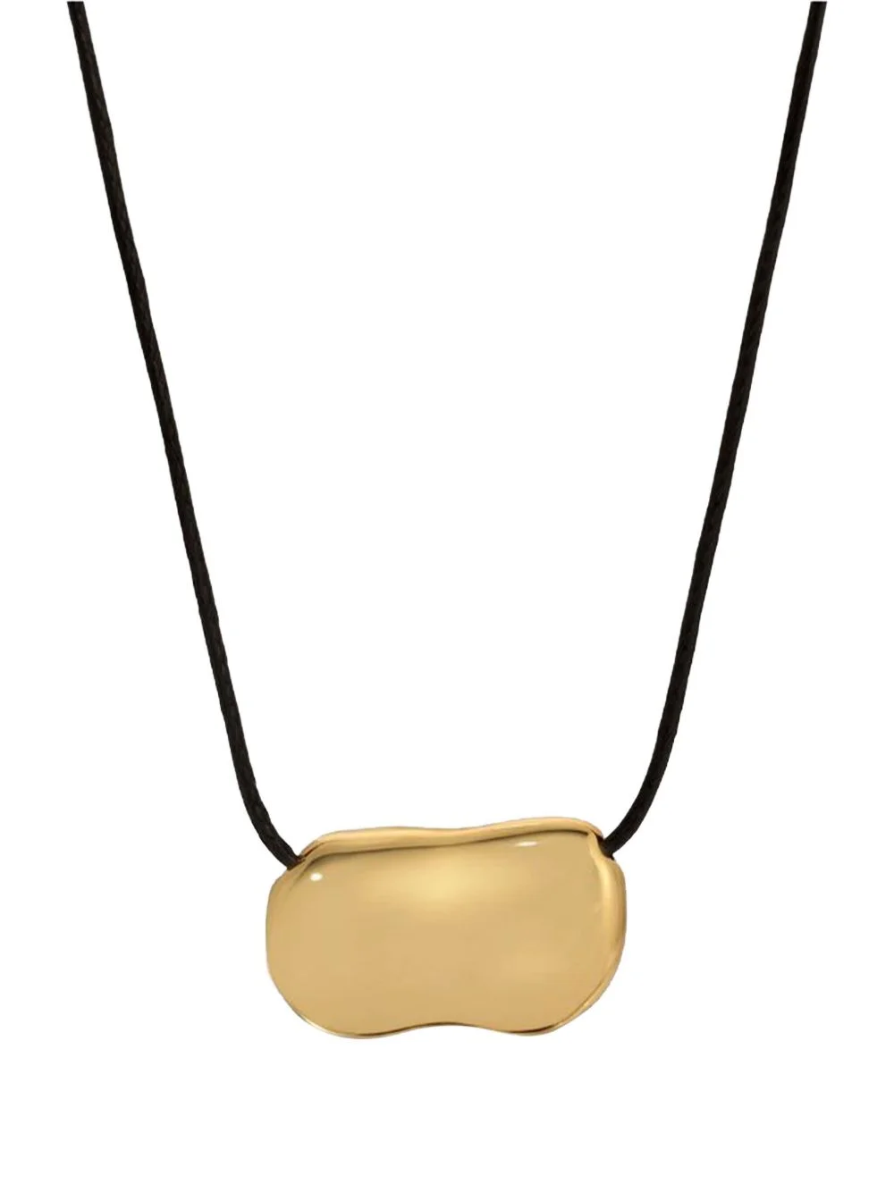 Pebble leather necklace - 1