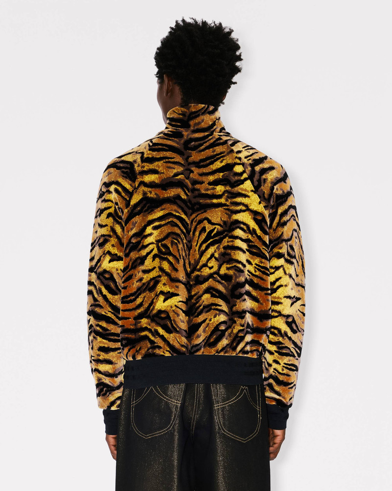 'KENZO Tiger' track jacket in velvet jacquard 3