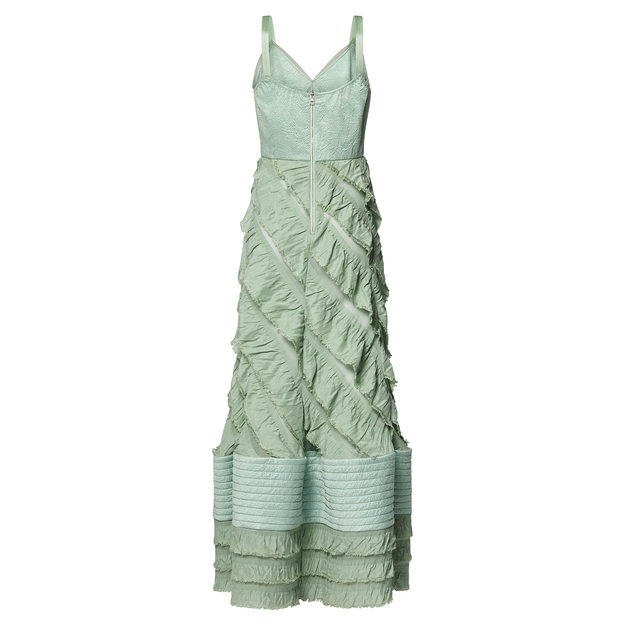 Mermaid Hem Flounce Gown - 3