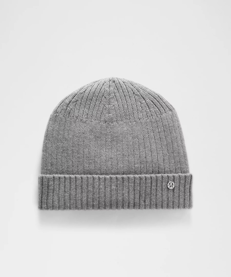 Ribbed Merino Wool Beanie 1
