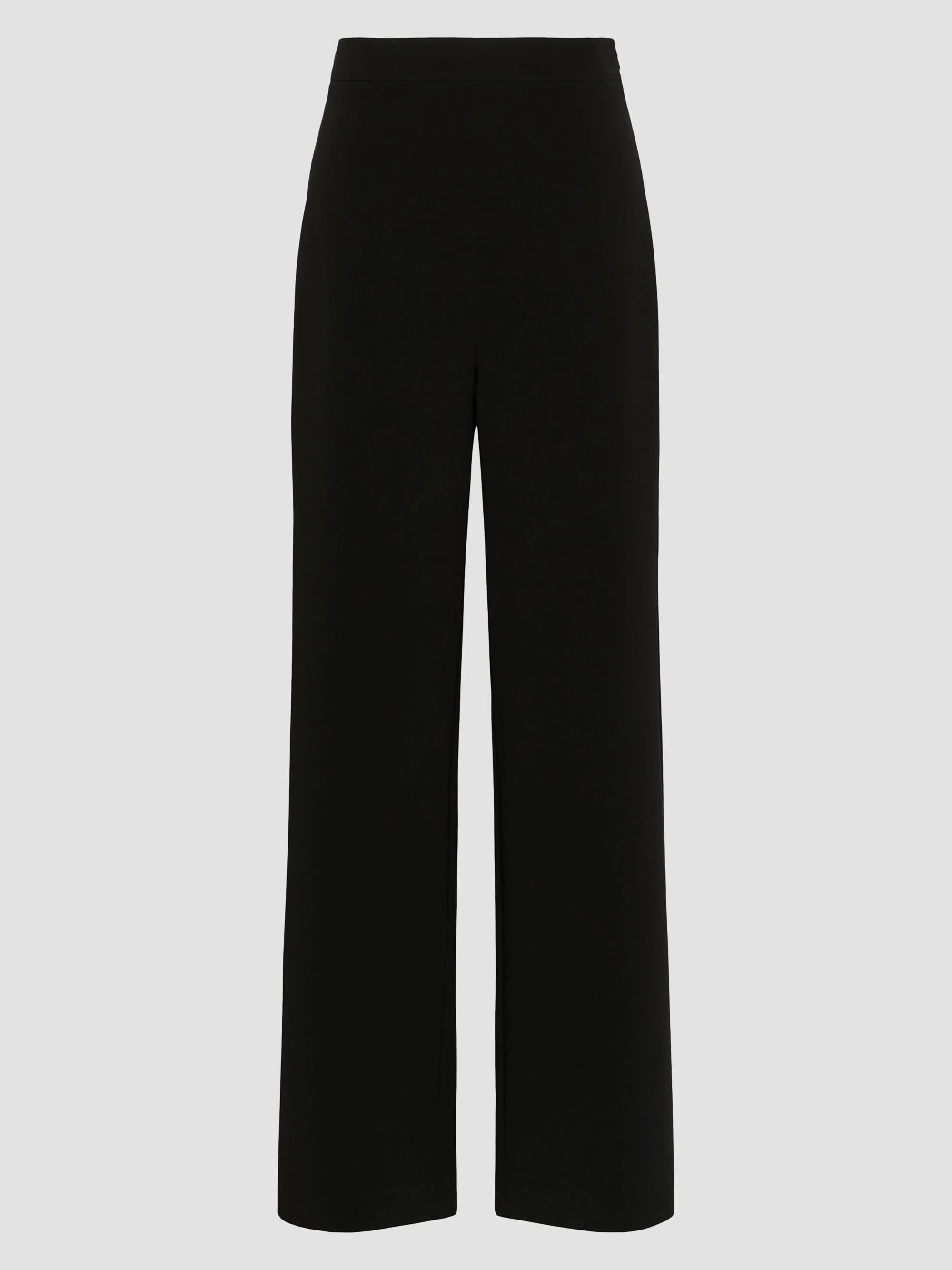 Women's Cady Wide-Leg Trousers - Black - 1