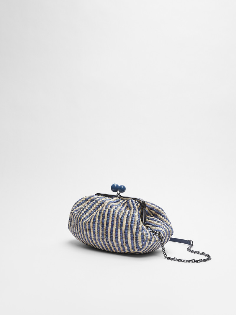 CAPUA Striped raffia Pasticcino Bag 4