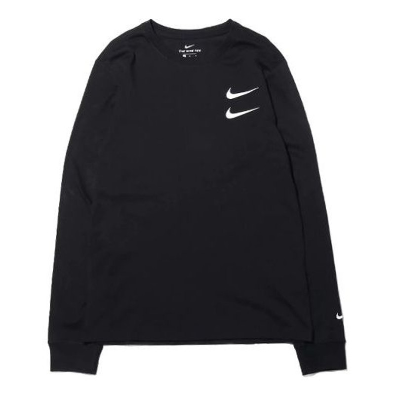 Nike Casual Sports Round Neck Long Sleeves Black CK2260-010 - 1