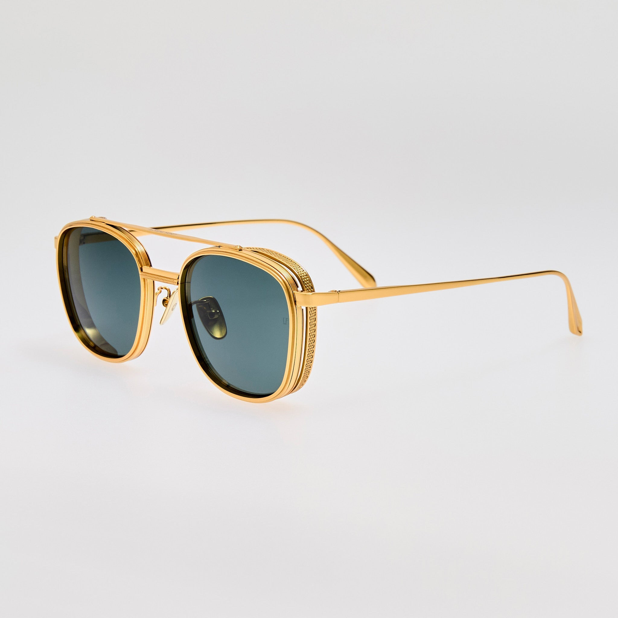 Varo Sunglasses in  Green and Gold - 2