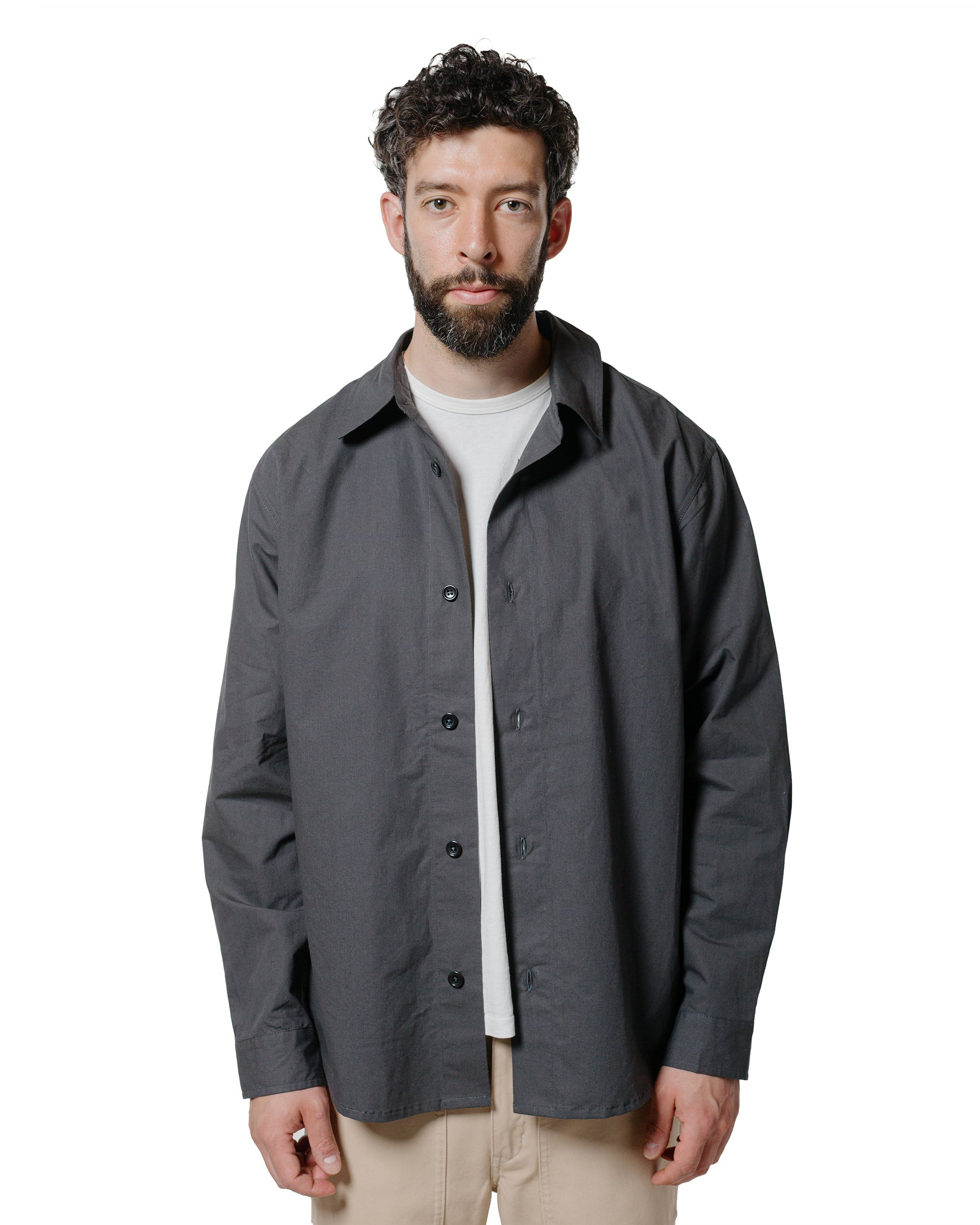 Filter Shirt Charcoal Cotton Washi - 2