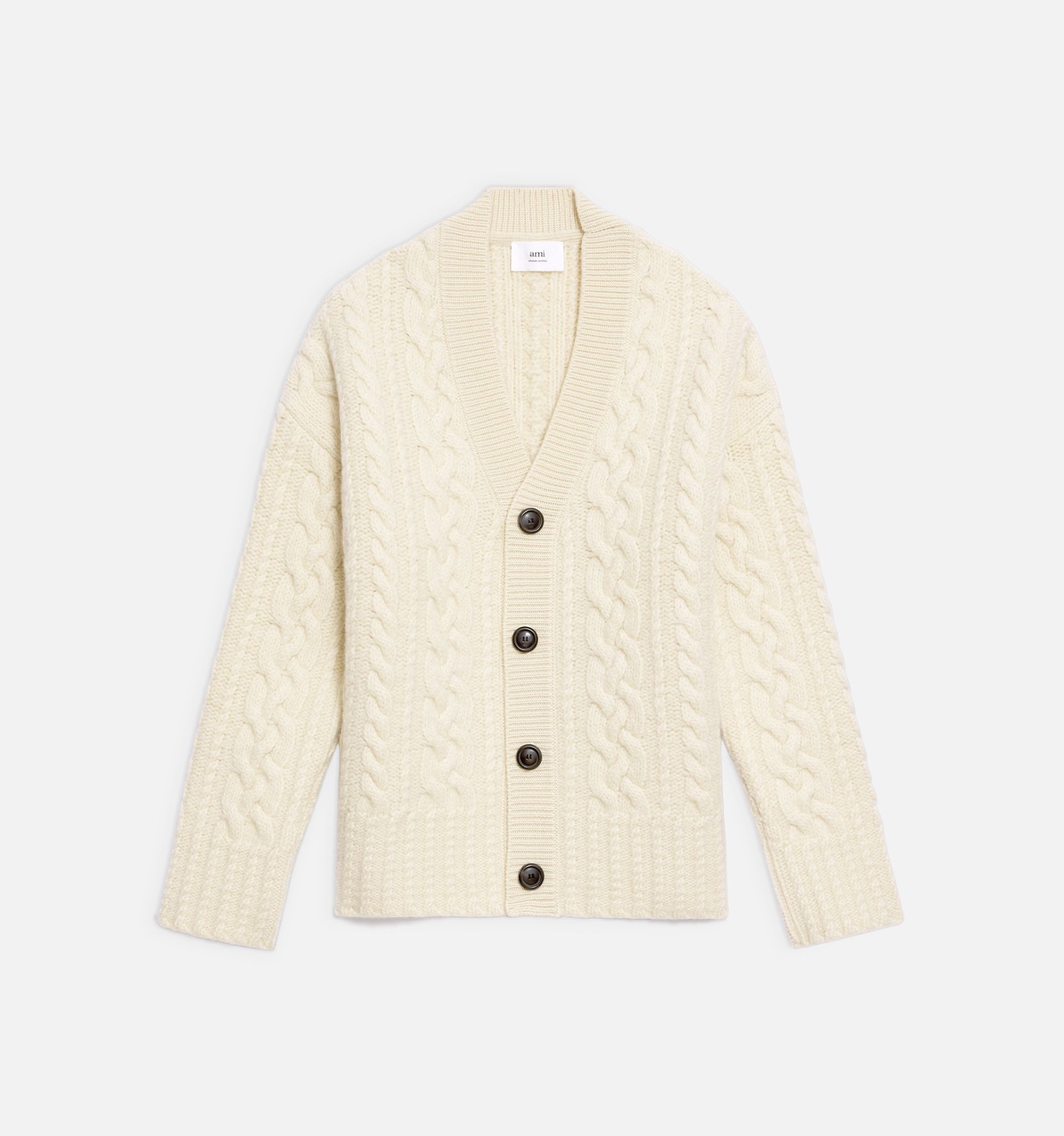 Cable Knitted Cardigan - 3