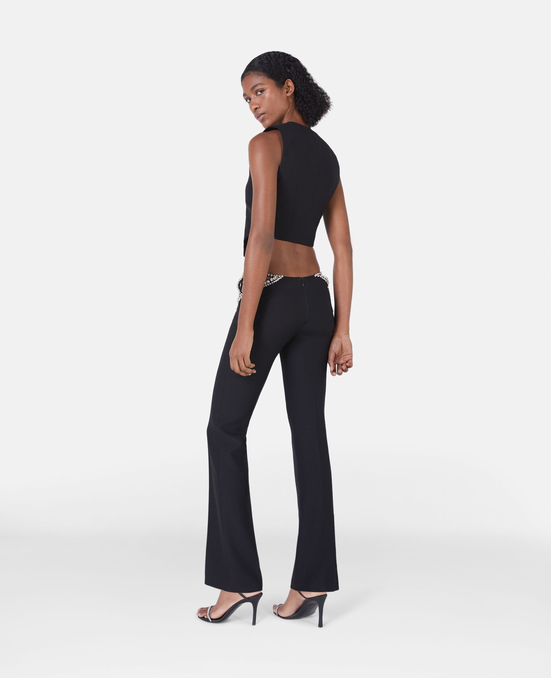 Ultra Low Rise Diamanté Star Trousers - 3