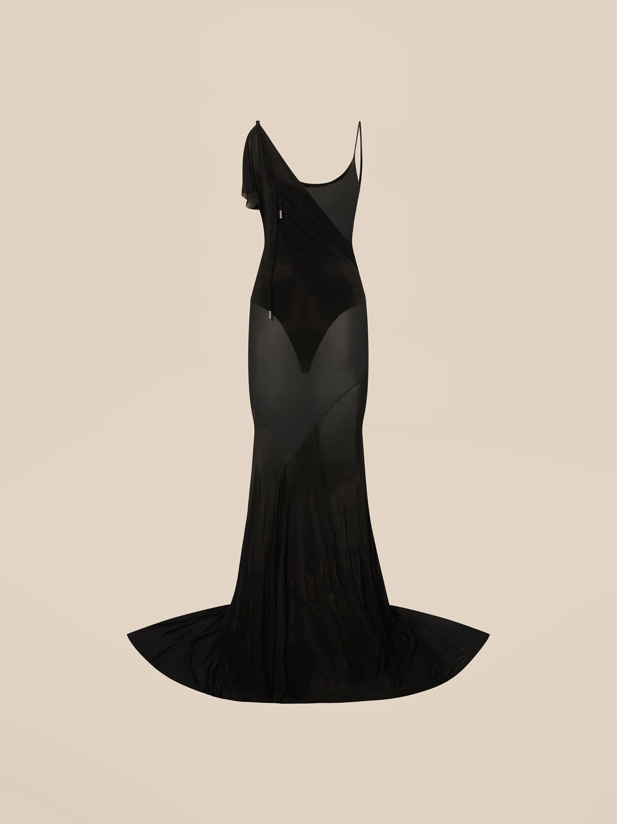 BLACK LONG DRESS - 1