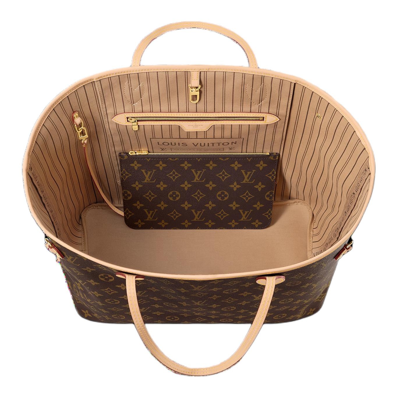 (WMNS) LOUIS VUITTON Neverfull GM Monogram Canvas Handbag 'Brown' M46978 - 3
