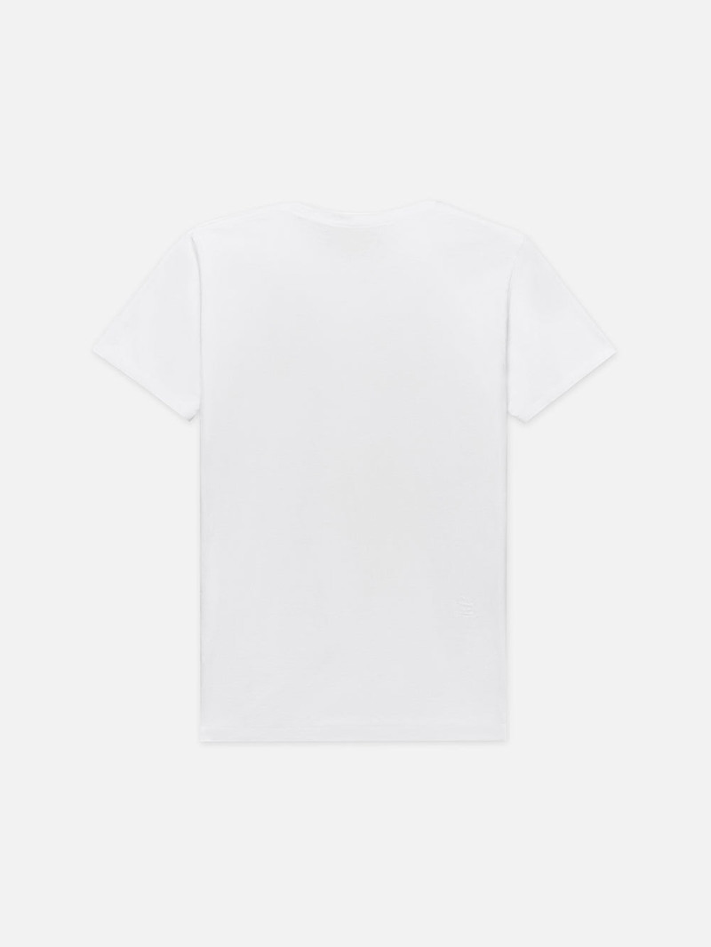 FRAME FRAME Logo Tee in Blanc outlook