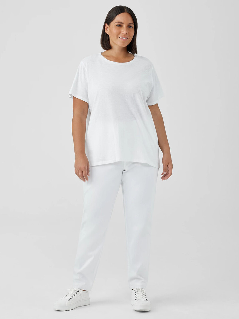 Organic Linen Jersey Crew Neck Tee 6