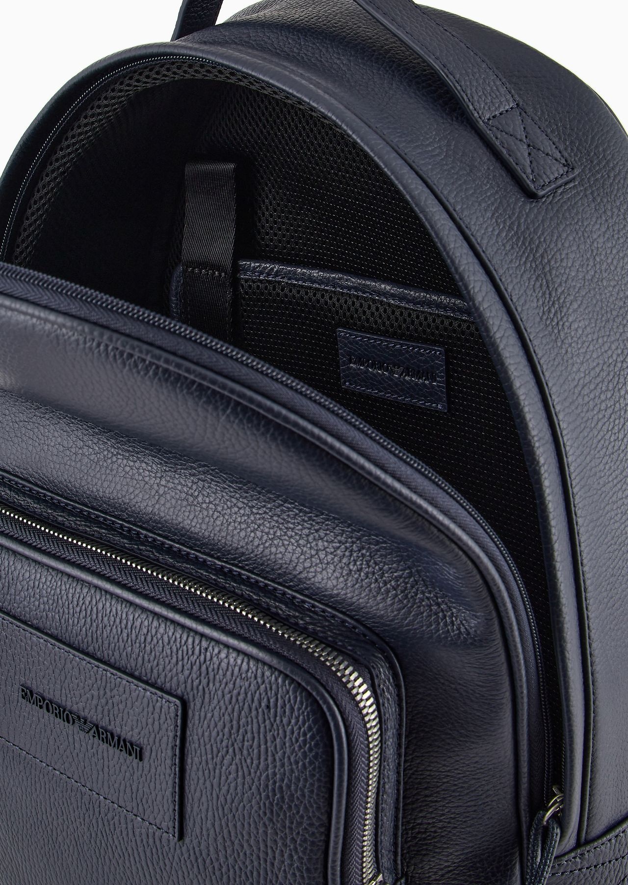 Rounded backpack in tumbled leather - 4